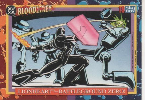 Cromo E002163: Trading Cards. DC Bloodline nº 19. Lionheart-Battleground Zero