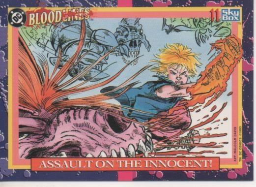 Cromo E002156: Trading Cards: DC Bloodline nº 11. Assaulton on the Innocent
