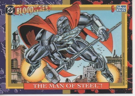 Cromo E002151: Trading Cards: DC Bloodline nº 5. The Man of Steel.