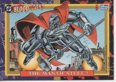 Cromo E002151: Trading Cards: DC Bloodline nº 5. The Man of Steel.