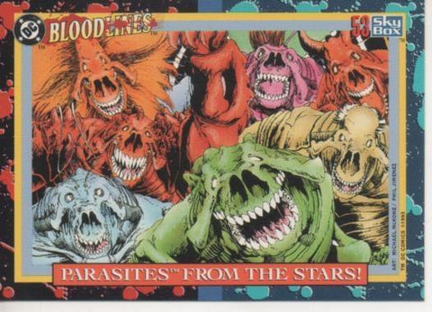 Cromo E002195: Trading Cards: DC Bloodline nº 53. Parasites from the Stars