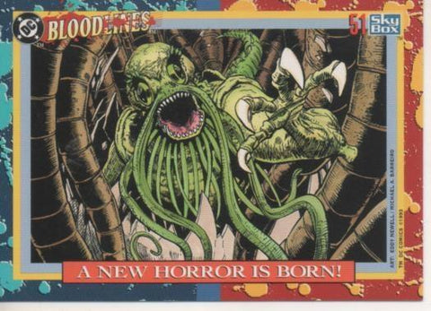 Cromo E002193: Trading Cards: DC Bloodline nº 51. A New Horror is Born