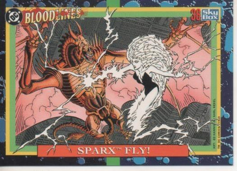 Cromo E002180: Trading Cards: DC Bloodline nº 36. Sparx Fly