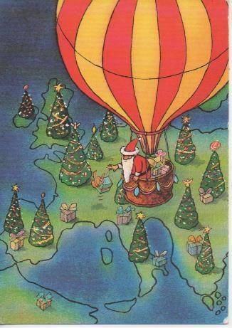 Postal E06878: Postal Navidad en Europa