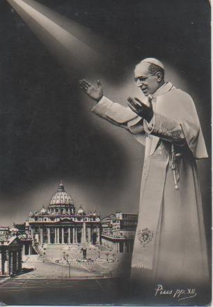Postal E06875: Postal B/N Pius pp. XII