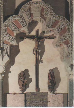 Postal E06842: Cordoba.Mezquita-Catedral. Crucificado de la Capilla de Villaviciosa