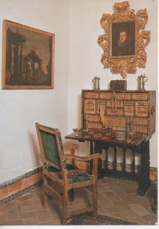 Postal E06849: Palacio de Viana.Cordoba, Dormitorio del Almirante