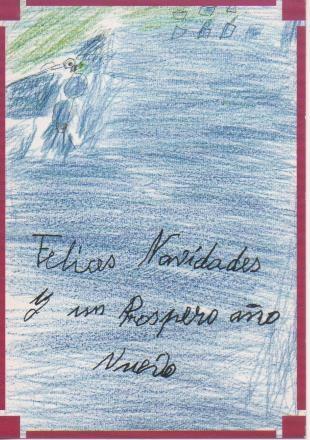 Postal E06994: Curso de reposteria navideña. Felicitación navideña. 