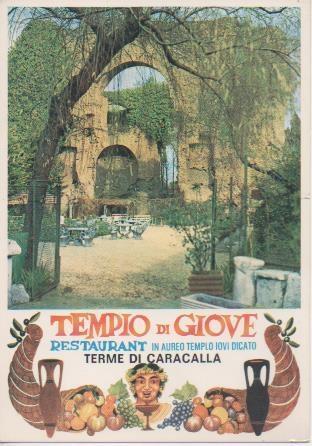 Postal E07012: Tempo di Giove.Restaurant