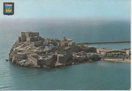 Postal E06967: Peñiscola. Vista aérea