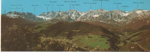Postal E06684: Panoramica desde el Macizo Oriental desde Santo Toribio de Liebana
