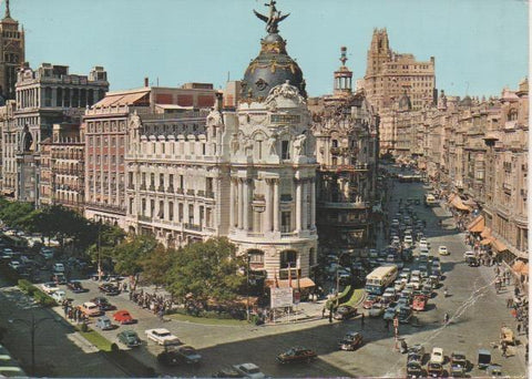 Postal E06676: Madrid. Calle de Alcaá y Avda José Antonio