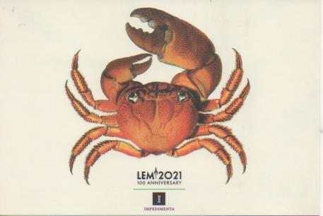 Postal E06710: Cangrejo, Lem 2021, 100 Aniversario
