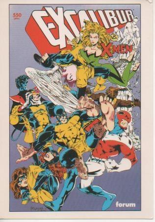 Postal E06632: Forum.Excalibur vs X-Men, Serie Salón del Cómic- nº 8