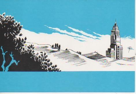 Postal E06631: 7º Saló Internaciona del Cómic de Barcelona. Postal de Francisco Peñalver