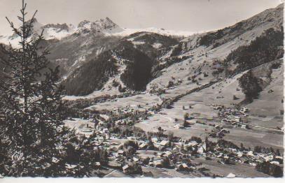 Postal E06654: Postal Blanco y negrode Les Contamines Montjoie 