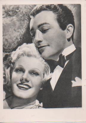 Postal E06809: Postal B/n de Jean Harlow y Robert Taylor