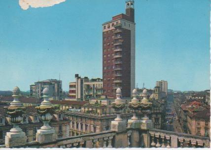 Postal E06763: Torino. Il Grattacielo visto dal Palazzo  Madama