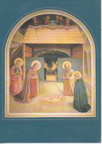Postal E06754: Postal navideña. Natividad de Fra Angelico