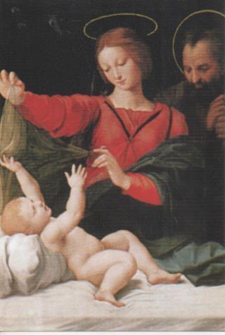 Postal E06748: Postal navideña .Virgen de Loreto de Rafael