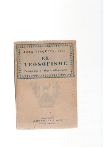 El Teosofisme. Volum III