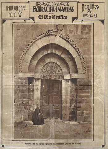 LAMINA 31616: Puerta de la iglesia de Bossost, Lleida
