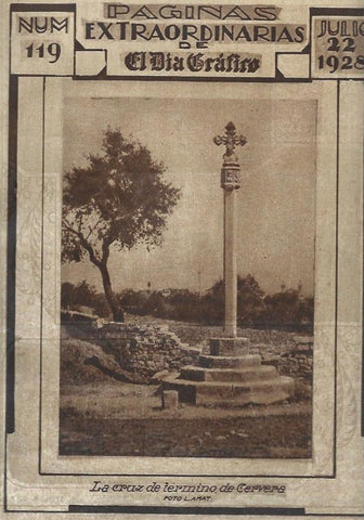 LAMINA 31624: Cruz del termino de Cervera