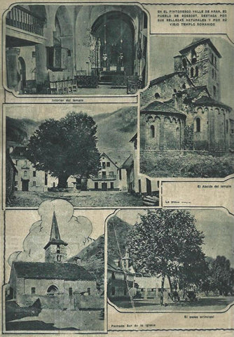 LAMINA 31633: Vistas de la iglesia de Bossost, Lleida
