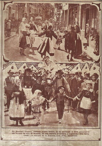 LAMINA 31607: Fiestas del XXV Aniversario del Perdon de Ana de Bretaña en Francia