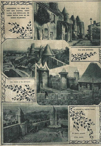 LAMINA 31629: Vistas del Castillo de Carcasona, Francia