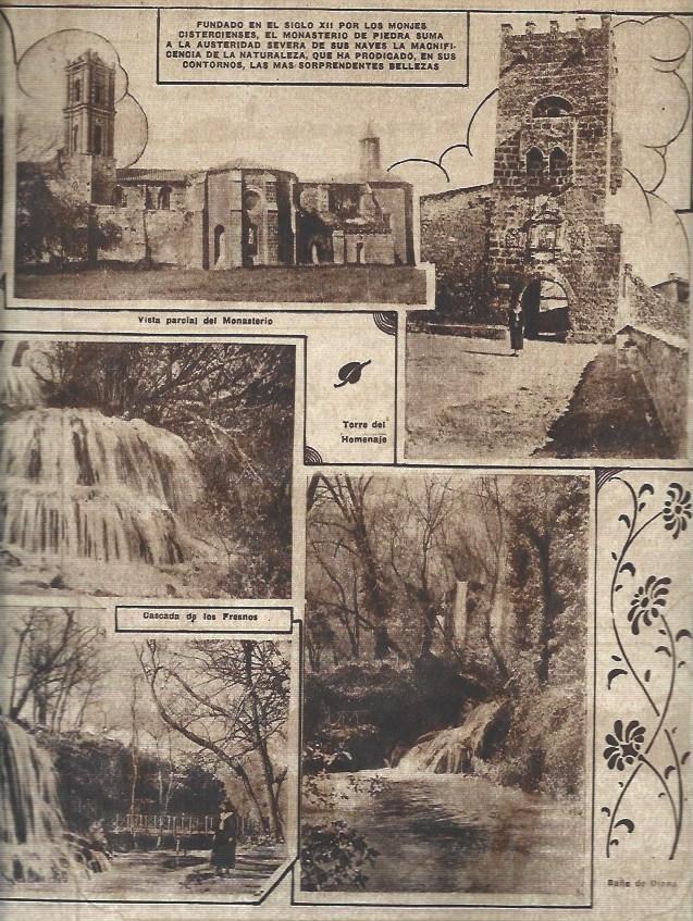 LAMINA 31606: Vistas del Monasterio de Piedra en Zaragoza