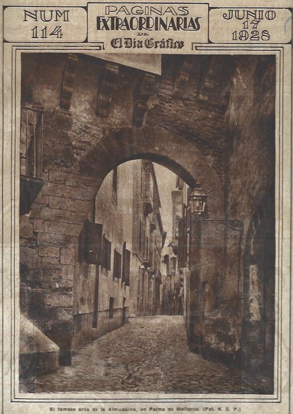 LAMINA 31604: Arco de la Almudaina en Palma de Mallorca