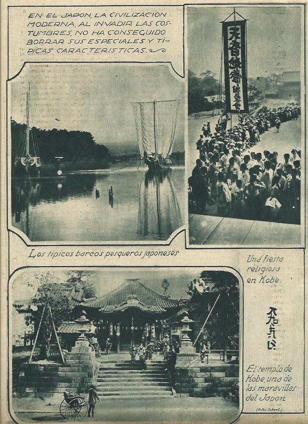 LAMINA 31585: Barcos y templos en Japon