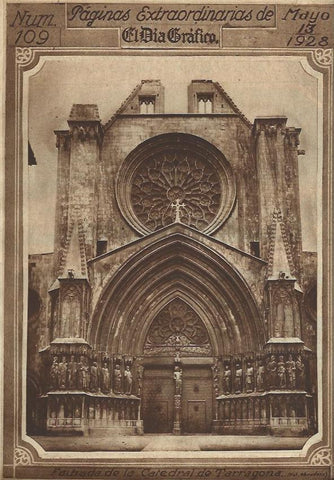 LAMINA 31583: Fachada de la Catedral de Tarragona