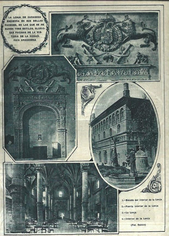 LAMINA 31601: Interiores de la Lonja de Zaragoza