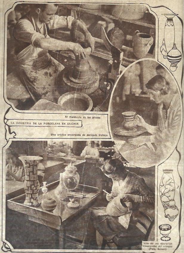LAMINA 31599: Industria de la porcelana en Sajonia