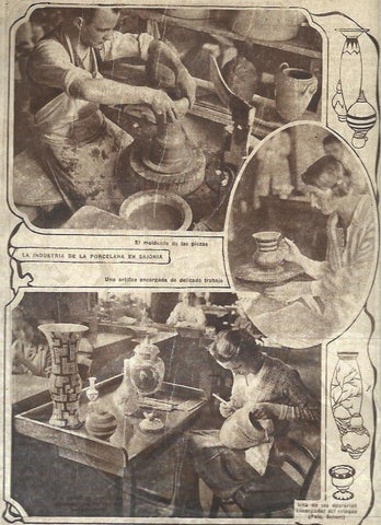 LAMINA 31599: Industria de la porcelana en Sajonia