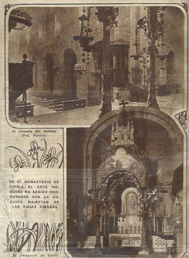 LAMINA 31593: Crucero y Cimborio del Monasterio de Ripoll