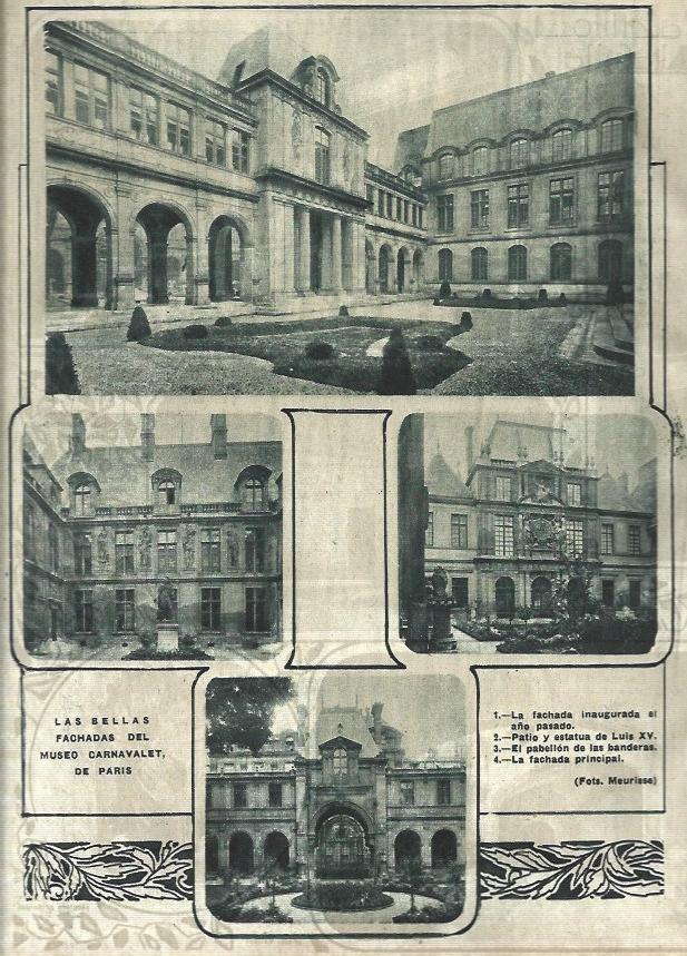 LAMINA 31691: Fachadas del Museo Carnavalet de Paris