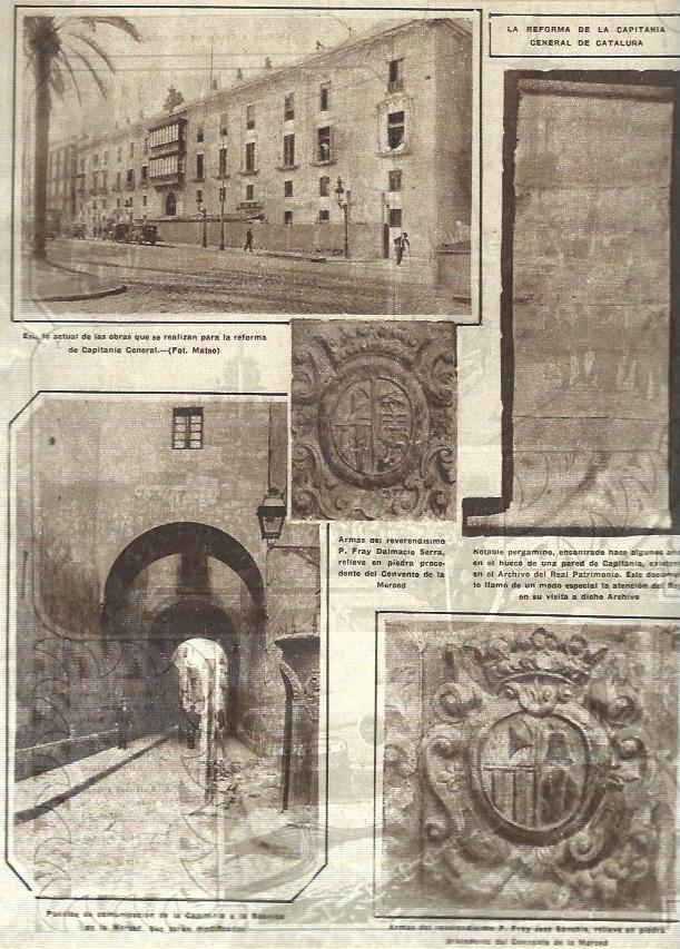 LAMINA 31688: Reforma de  la Capitania General en Barcelona
