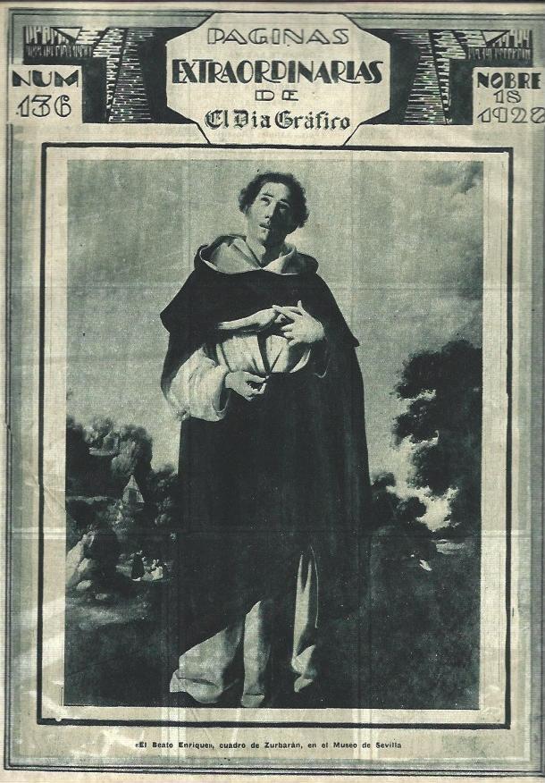 LAMINA 31683: El Beato Enrique, por Zurbaran