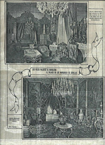 LAMINA 31696: Palacio de los Marqueses de Comillas en Barcelona