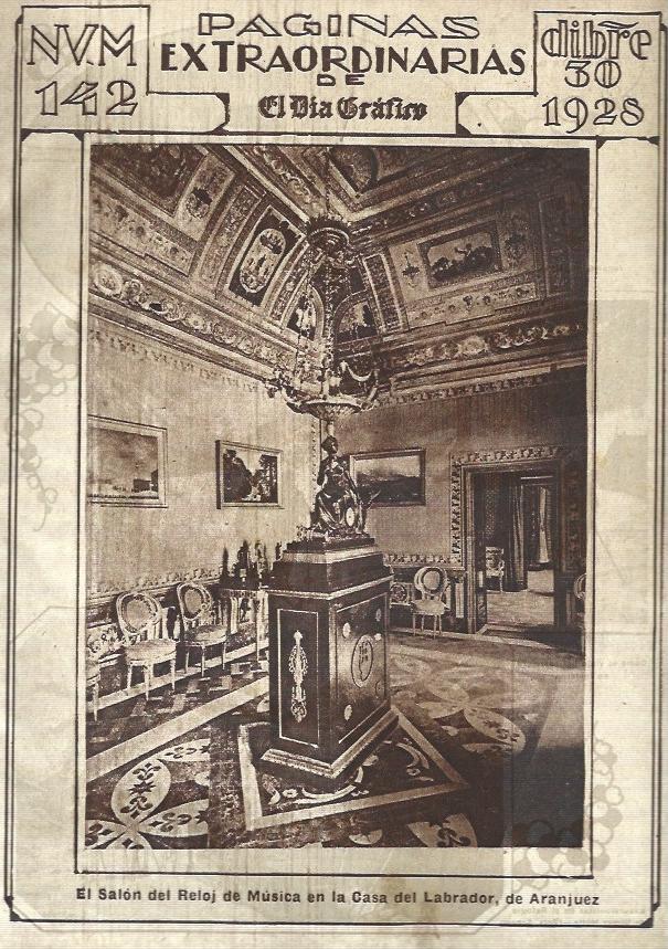 LAMINA 31705: Salon del Reloj de Musica en la Casa del Labrador de Aranjuez