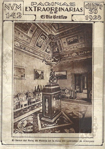 LAMINA 31705: Salon del Reloj de Musica en la Casa del Labrador de Aranjuez