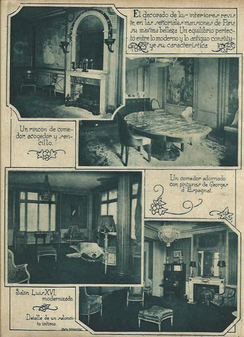 LAMINA 31571: Salones de casas de Paris