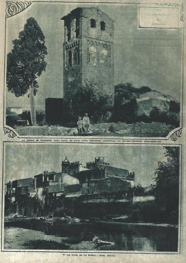 LAMINA 31675: Iglesia de Canapost y La Bisbal, Girona