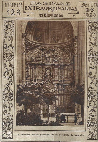 LAMINA 31656: Puerta principal de la Colegiata de Logroño