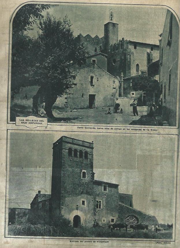 LAMINA 31673: Torre Guinarda y Vullpellach, Girona