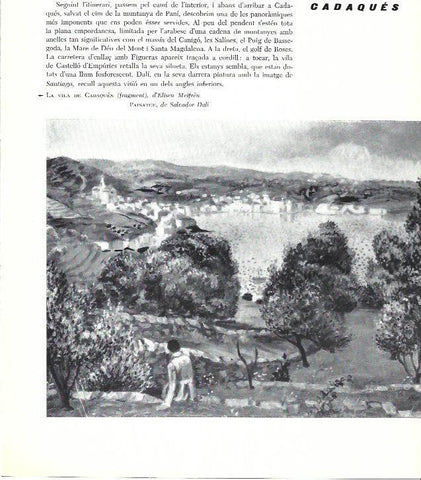 LAMINA 31472: Paisatge, por Salvador Dali