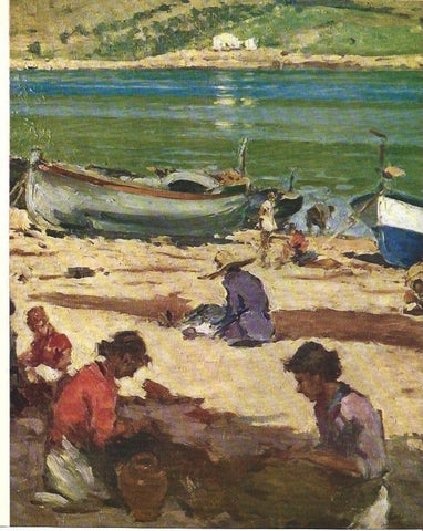 LAMINA 31483: Escena a la platja, por Joaquim Terruella
